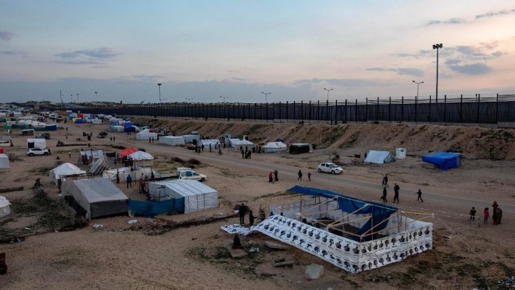 Il campo profughi di Rafah, nel sud della Striscia di Gaza