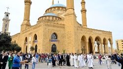 Lebanese Christians celebrate Palm Sunday in Beirut 