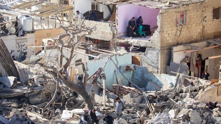  യുദ്ധഭൂമിയായ ഗാസ.