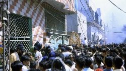 Proteste nach der Attacke mit Todesfolge in Sargodha (Pakistan, 25. Mai 2024)