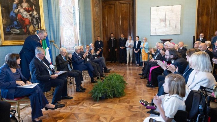 Un momenro dell'incontro al Quirinale