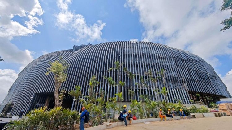 Canteiro de obras na futura capital do país, Nusantara, na província de Kalimantan Oriental, Indonésia, 29 de julho de 2024. EPA/ADI WEDA