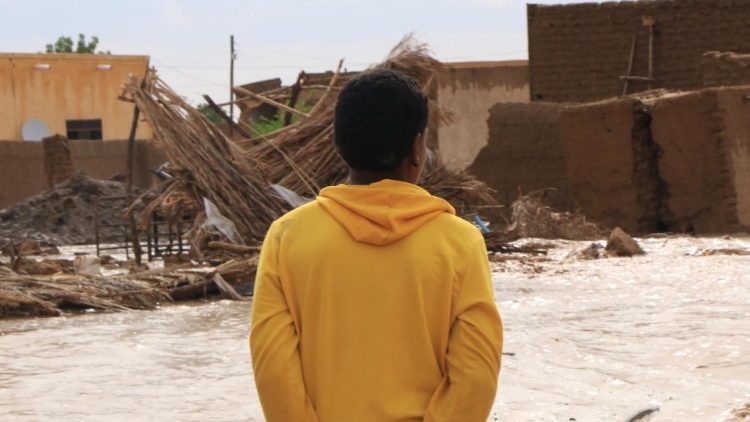 Sudan: zona devastata a causa dl crollo della diga Arbat dopo le recenti precipitazioni