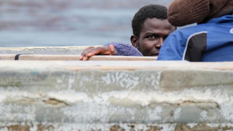 Photo following rescue by Spanish authorities of 589 migrants and refugees off Canary Islands