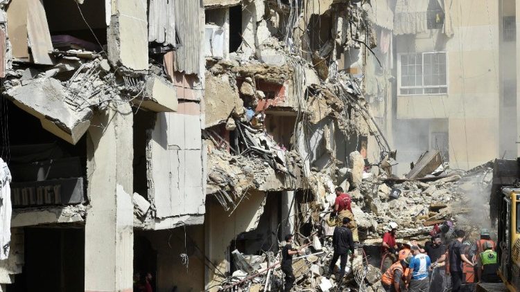 Rubble clearance starts after Israel conducts 'targeted strike' a day earlier in Beirut