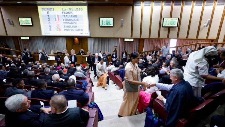 Un momento del ritiro spirituale