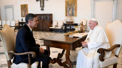 Le Premier ministre espagnol Pedro Sánchez reçu par le Pape François