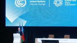 Un momento della COP29 aperta oggi a Baku in Azerbaijan