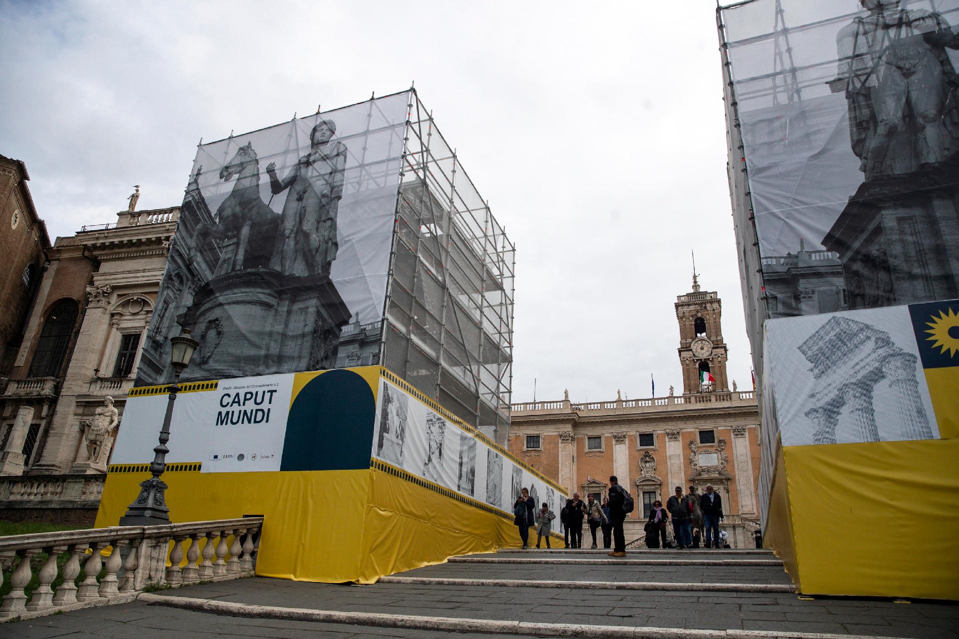 Das römische Kapitol - Sitz des Bürgermeisters von Rom und der Stadtverwaltung