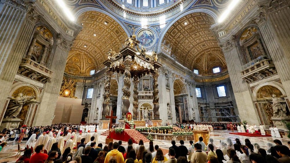 Падчас Эўхарыстыі ва ўрачыстасць Хрыста Валадара ў ватыканскай базіліцы