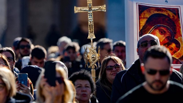 Падчас нядзельнай малітвы Анёл Панскі на плошчы святога Пятра