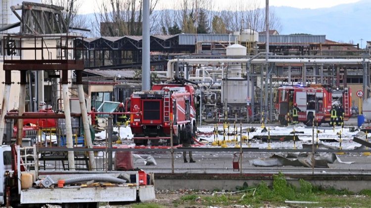 Lo stabilimento Eni di Calenzano in Toscana 