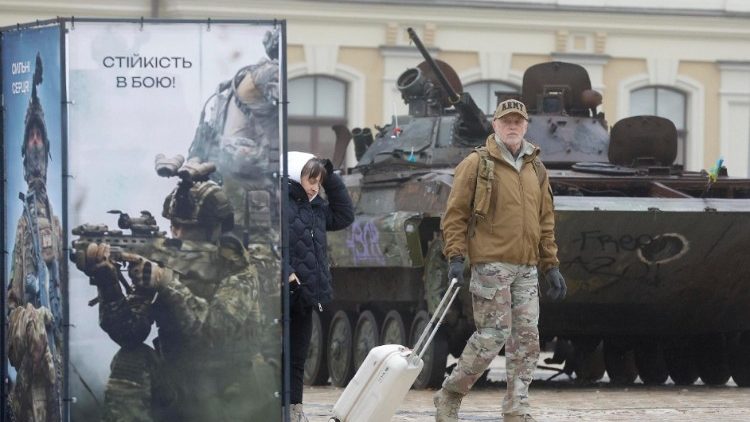 Alltag in Kiew inmitten des russischen Einmarsches in der Ukraine