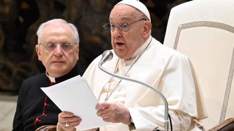 Papst Franziskus bei der Generalaudienz