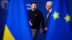 Il presidente ucraino al vertice di Bruxelles