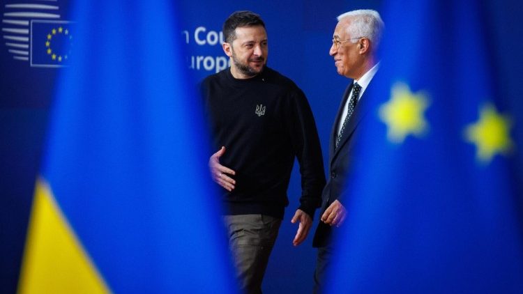 Il presidente ucraino al vertice di Bruxelles
