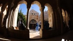 Christian pilgrims vist the Church of the Nativity ahead of Christmas