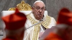 Pope Francis celebrates First Vespers and Te Deum