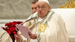 புத்தாண்டு திருப்பலியின்போது திருத்தந்தை பிரான்சிஸ்