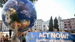 Flash mob organized by the World Wide Fund for Nature at the UN Biodiversity Conference in Rome
