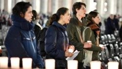 Молитва о здравии Святейшего Отца, площадь Св. Петра