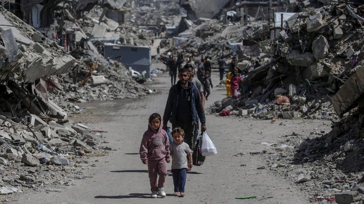 The Jabalia refugee camp in the northern Gaza Strip