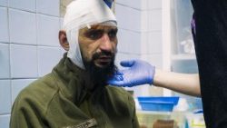 Verletzter ukrainischer Soldat