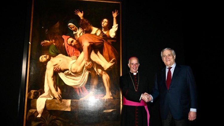 Nadbiskup Rino Fisichella i ministar Antonio Tajani na otvaranju Expo Osaka 2025.