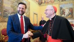 Kardinal Pietro Parolin sprejel podpredsednika ZDA Jamesa Davida Vancea.