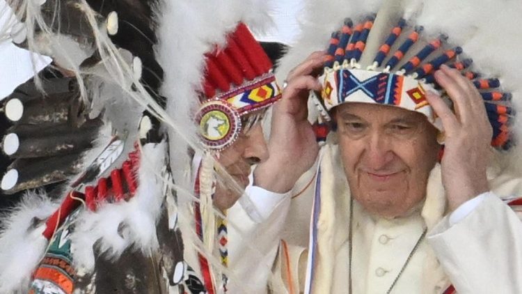 Papst Franziskus 2022 in Kanada