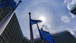 திருத்தந்தையின் மறைவையொட்டி ஐரோப்பிய ஒன்றியக் கொடி அரைக்கம்பத்தில் பறக்க விடப்பட்டது