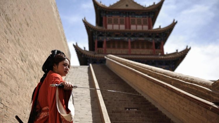 Die historische Stadt Jiayuguan in China