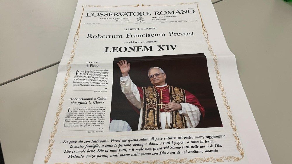 La une de l'édition de l'Osservatore romano. 