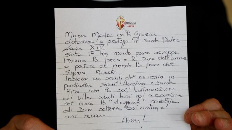 La oración escrita por las monjas agustinas