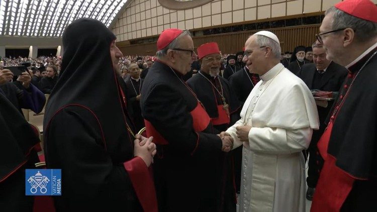 Der Papst mit Vertretern der Ostkirchen