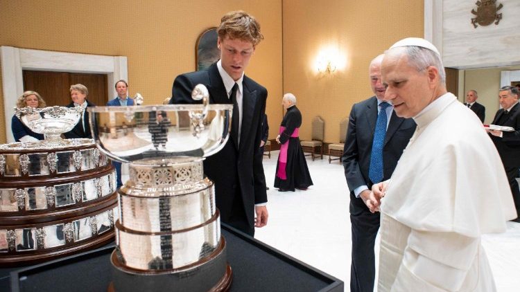 Mkutano wa Papa na Bingwa wa Tenisi wa Italia katika Ukumbi mdogo wa  Paulo VI