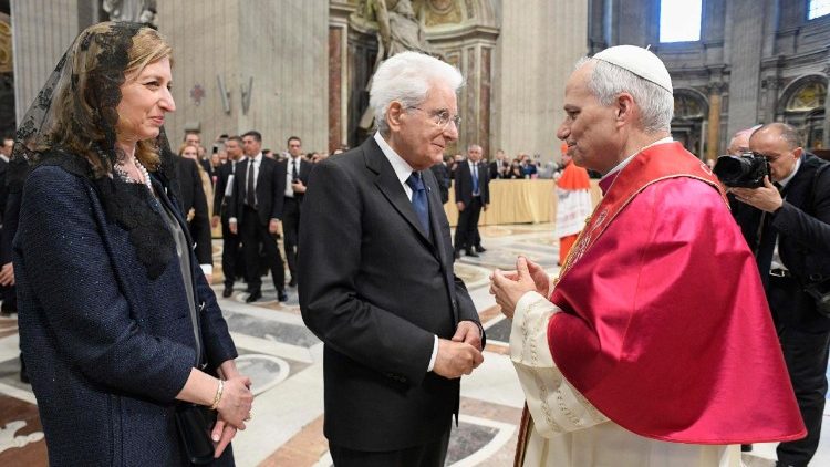 Papež Leon XIV. in predsednik Mattarella
