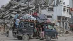 Palestinos desplazados internos del norte de la Franja de Gaza.