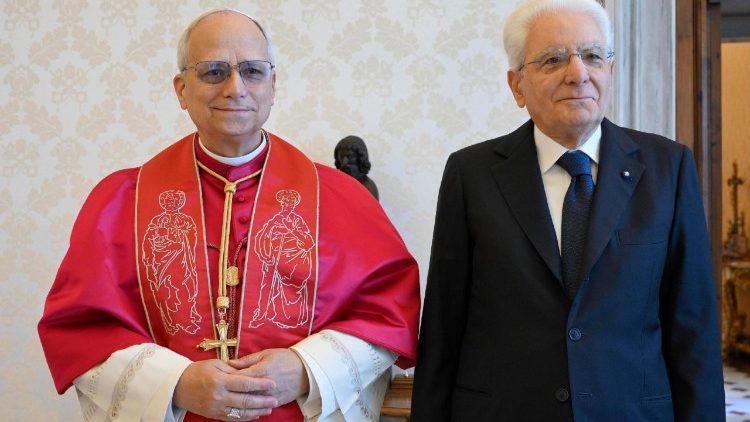 திருத்தந்தையுடன் இத்தாலிய அரசுத் தலைவர் செர்ஜோ மத்தெரெல்லா 