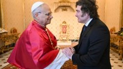 Papst Leo XIV. empfängt den argentinischen Präsidenten Milei in Audienz im Vatikan