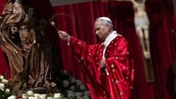 Il Papa in Piazza S.Pietro per messa Pentecoste con i Movimenti