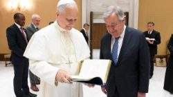 Il Papa riceve il segretario generale dell'Onu