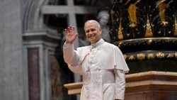 Papa Leon al XIV-lea, în bazilica San Pietro, sâmbătă, 14 iunie 2025