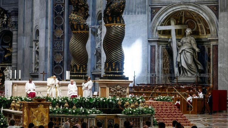 Szentmise a Szent Péter bazilikában 