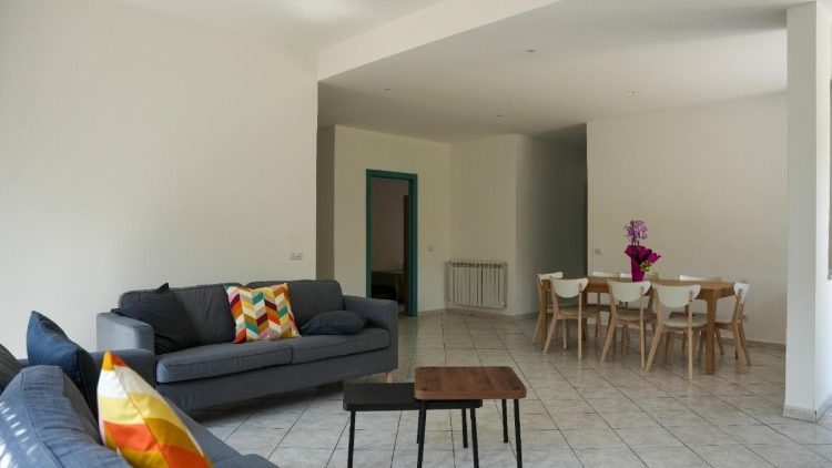 La sala comune della nuova struttura della Città dei Ragazzi