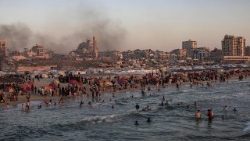 Palästinenser am Freitag im Gazastreifen