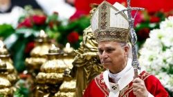 Папа Леў XIV падчас Імшы