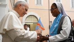 திருத்தந்தையுடன் அருள்சகோதரி 