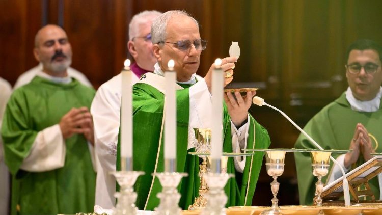 പാപ്പാ അൽബാനോ രൂപതയുടെ കത്തീഡ്രലിൽ വിശുദ്ധ ബലിയർപ്പിക്കുന്നു 