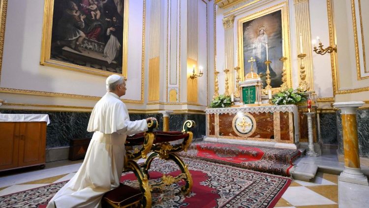 Pope Leo XIV i katedralen i Albano søndag 20. juli 2025